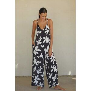 NWT Size S - Anthropologie Linen floral Jumpsuit (NWT US$ 118)